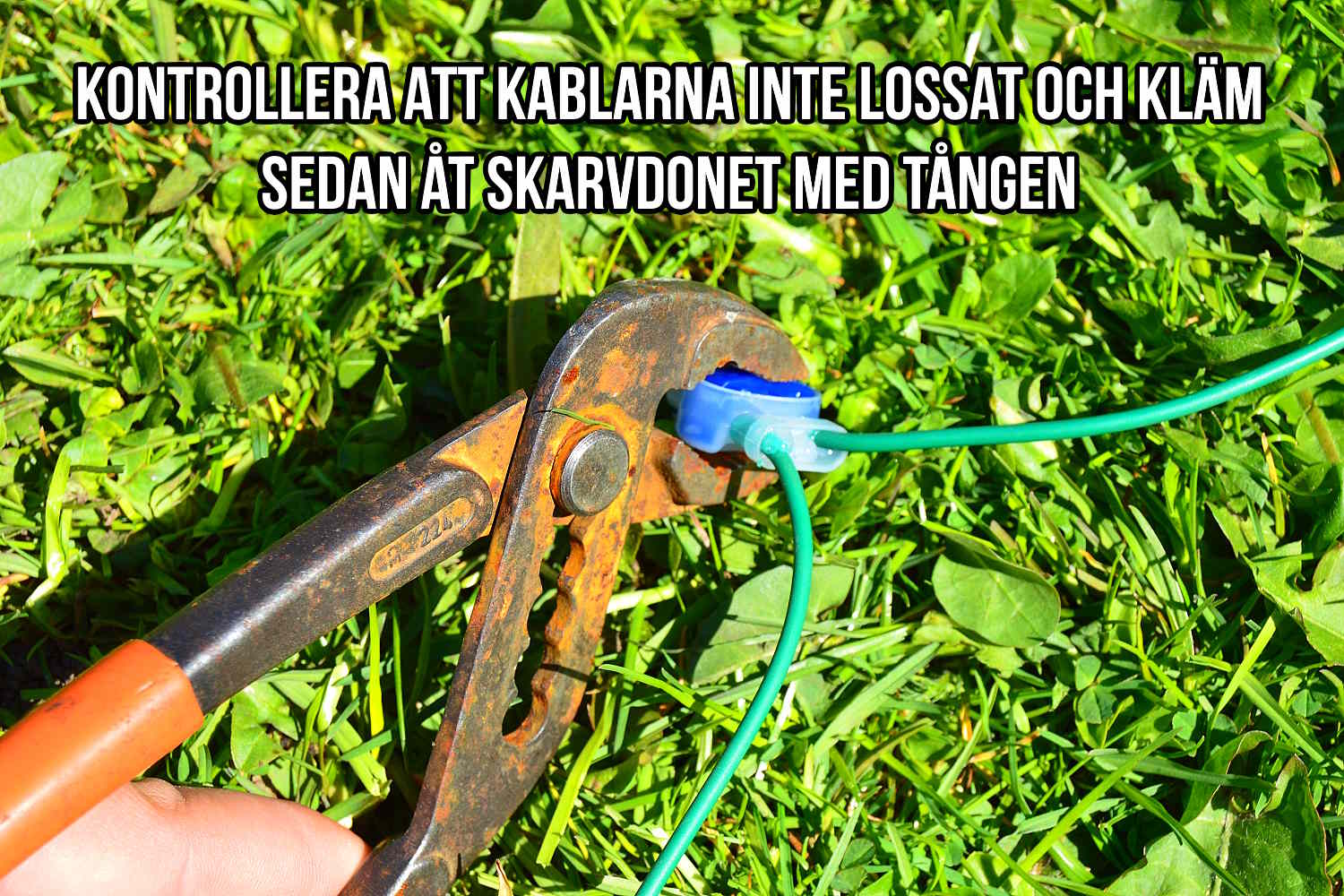 Reparera slinga robotklippare steg 7