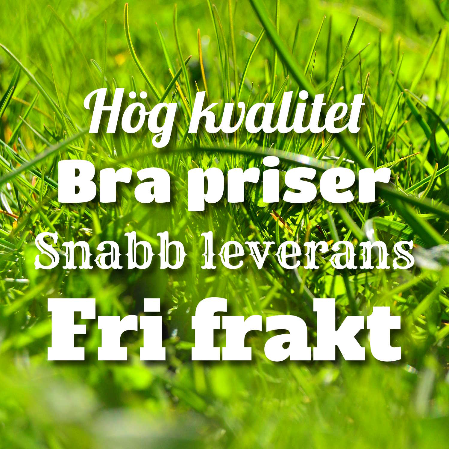 Hög kvalitet, bra priser, snabb leverans, fri frakt - Robotklippt.se!